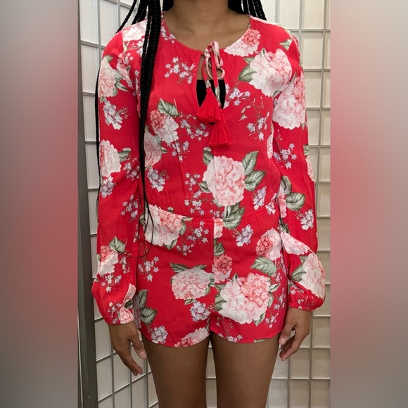 Long Sleeve Floral Romper - Size US S - Picture 12 of 16
